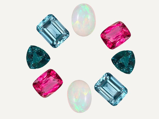 October’s Gemstones: From Aquamarine to Opal and Tourmaline