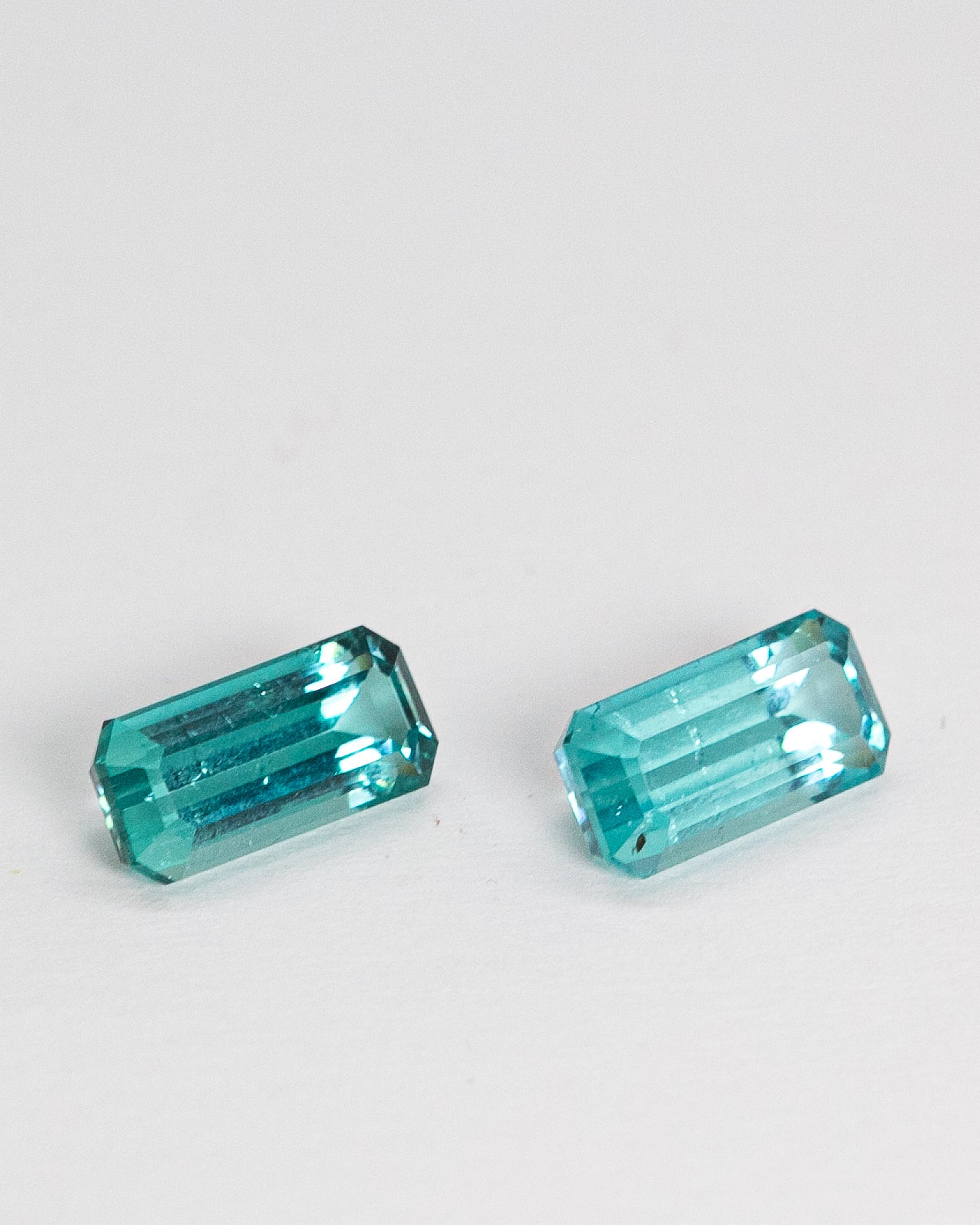 Pair of Blue Tourmalines 4.4ct