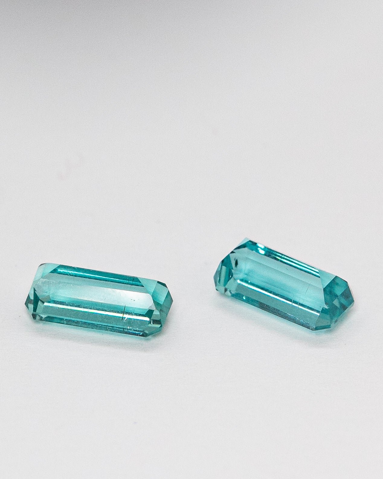 Pair of Blue Tourmalines 4.4ct