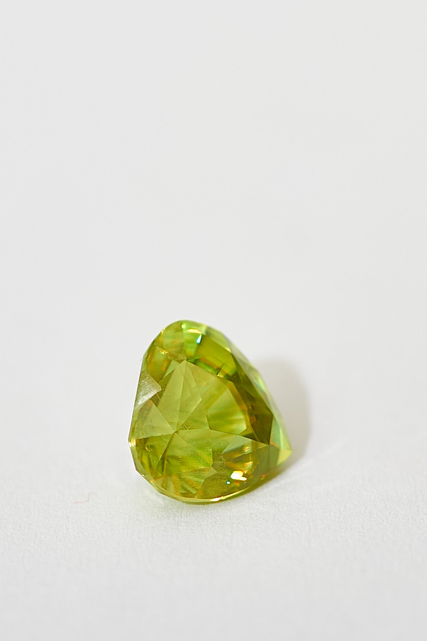 Heart Cut Apple Green Sphene 4.13ct