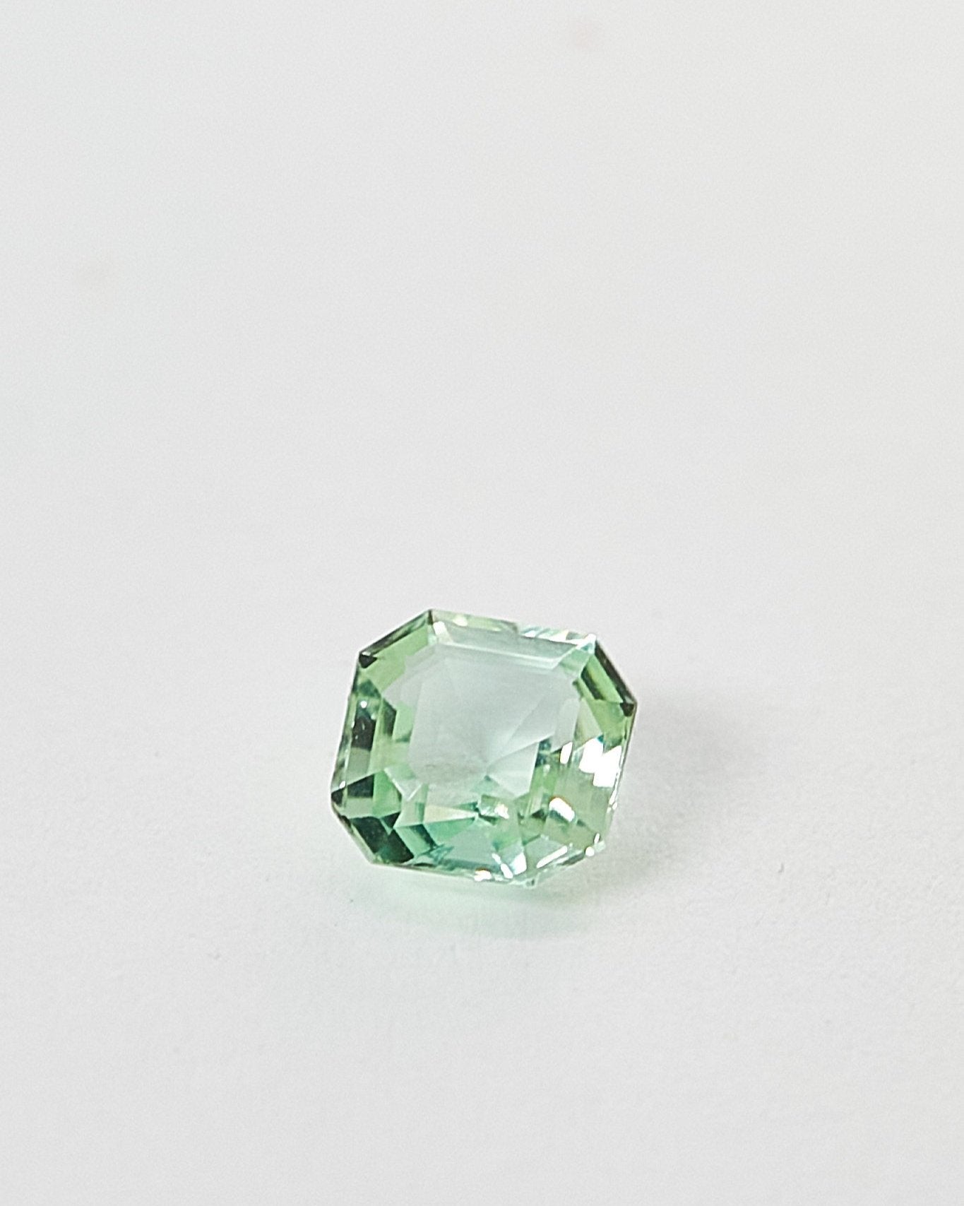 Mint Tourmaline in Assher Cut