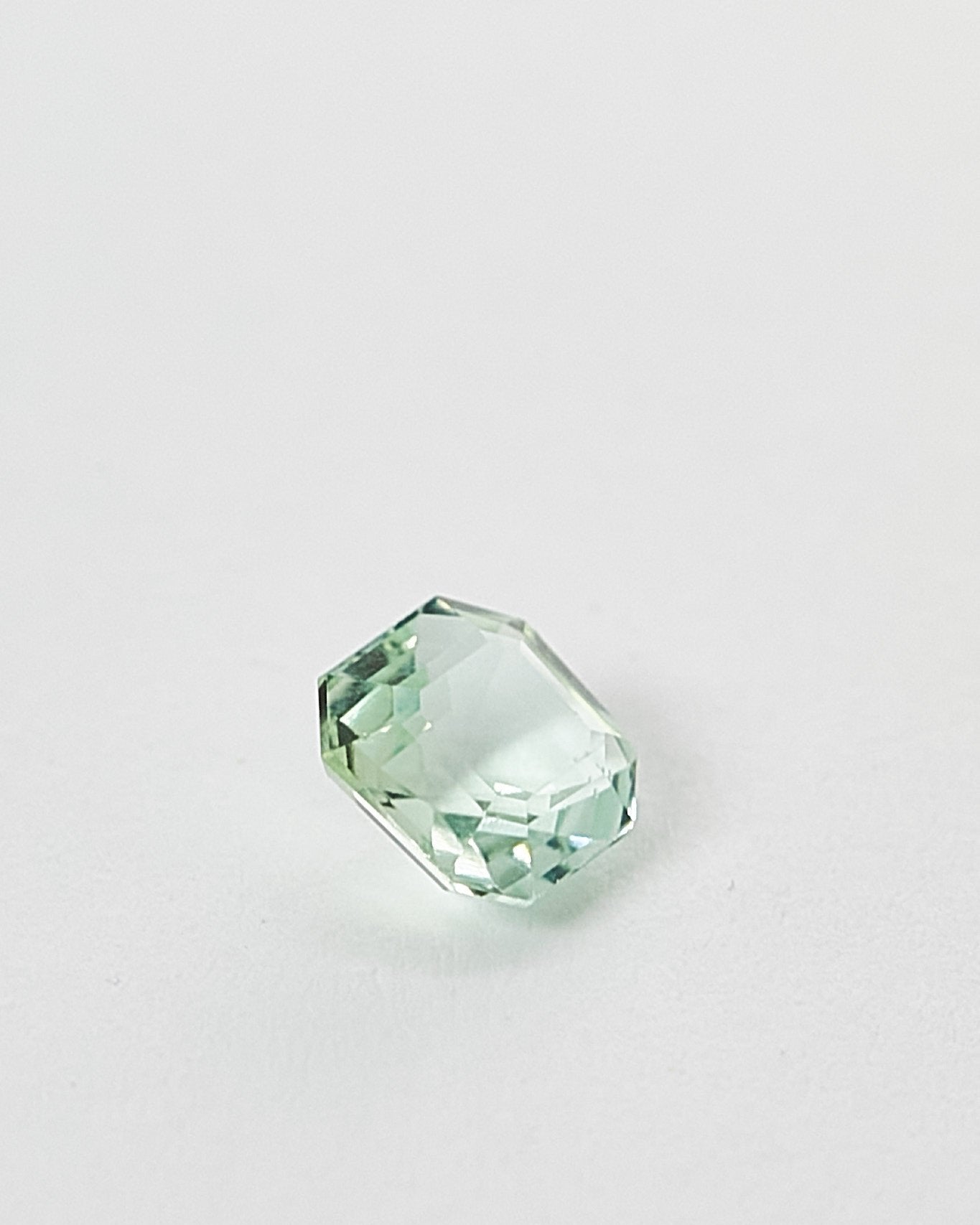 Mint Tourmaline in Assher Cut