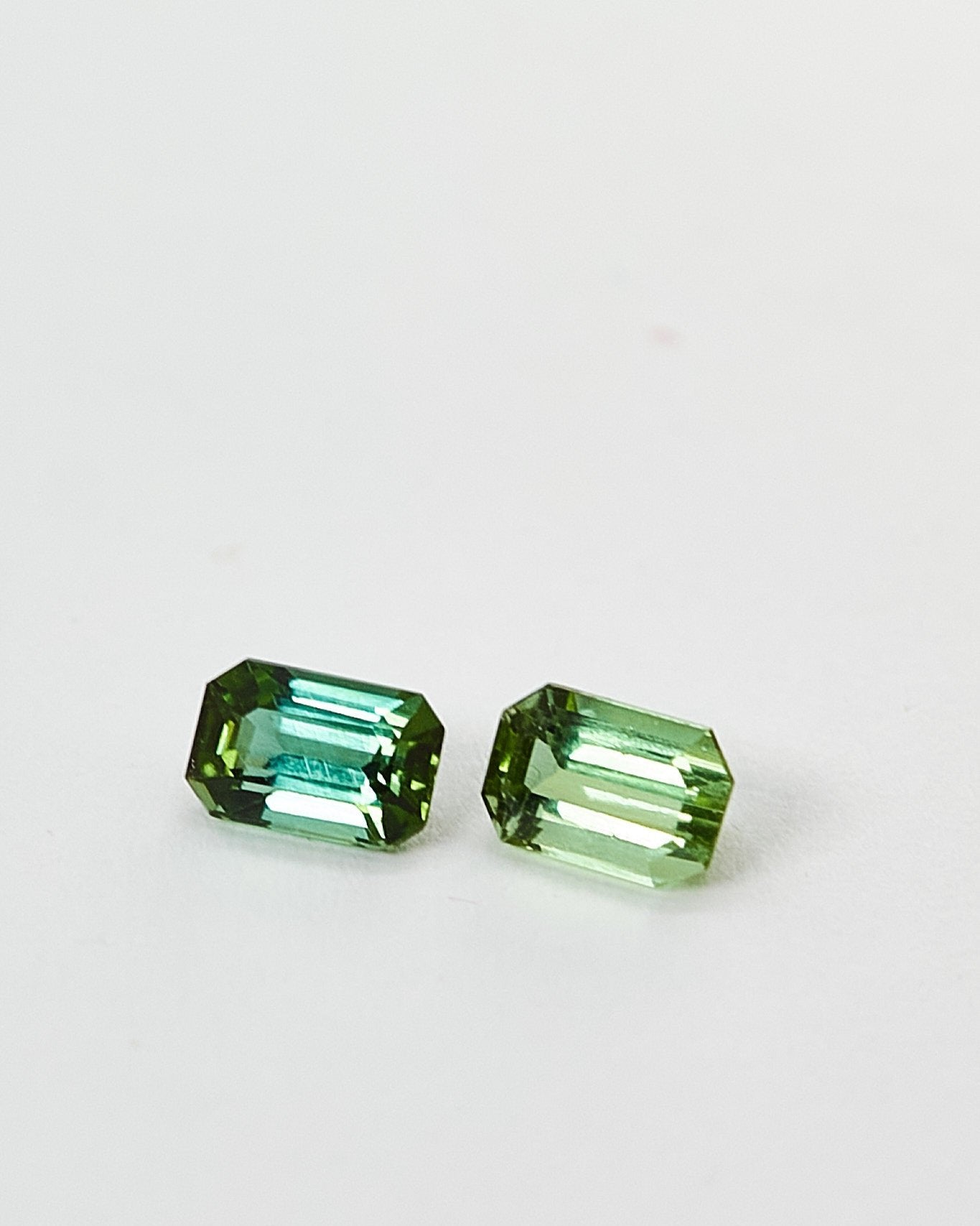 Pair of Green Tourmalines