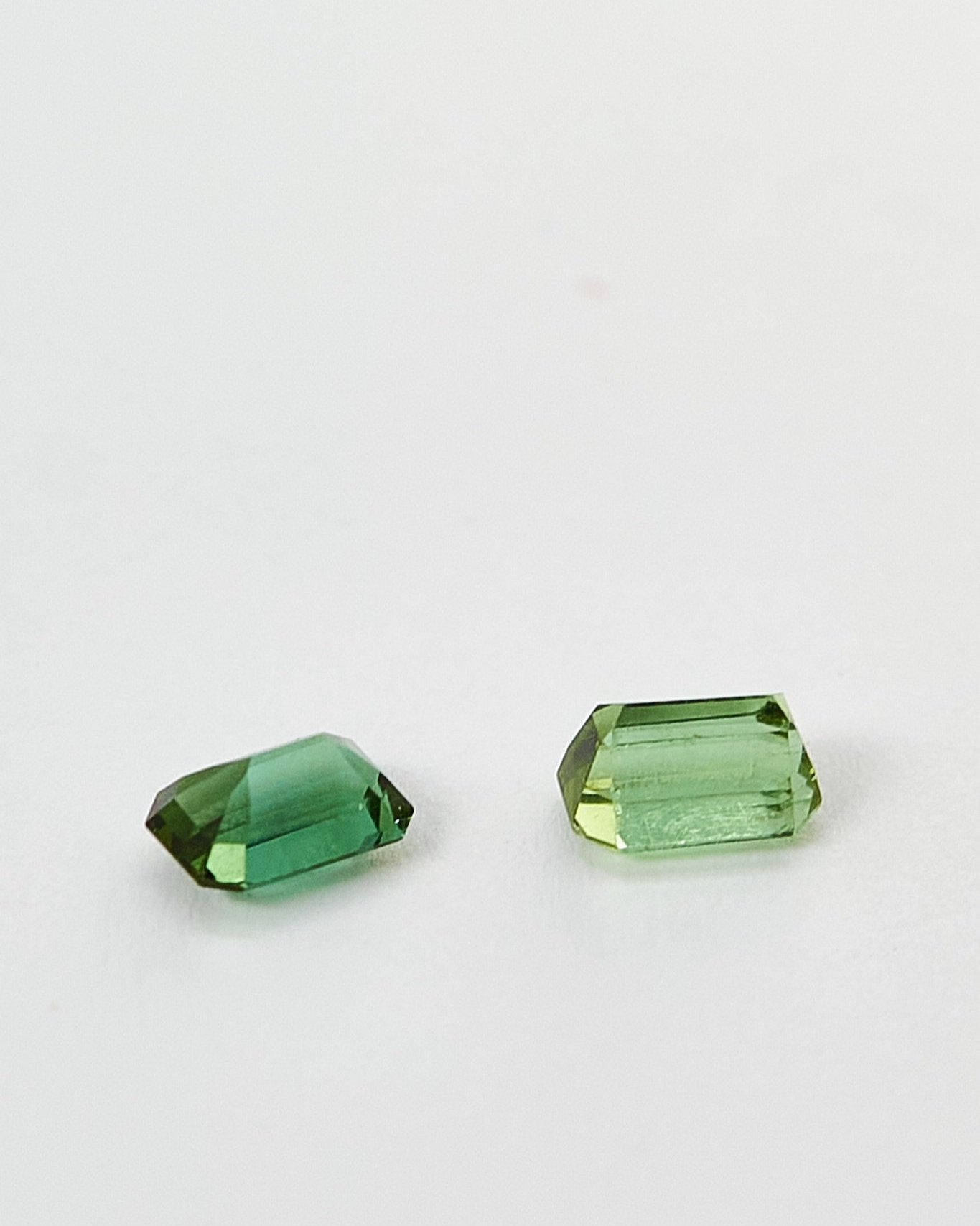 Pair of Green Tourmalines