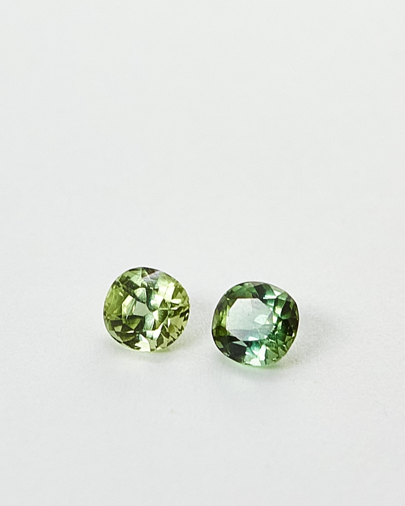 Pair of Reverse Green Tourmalines
