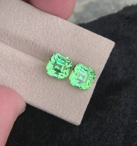 Tourmaline 7.82ct Green Afghanistan 8.19×8.11×7.61mm