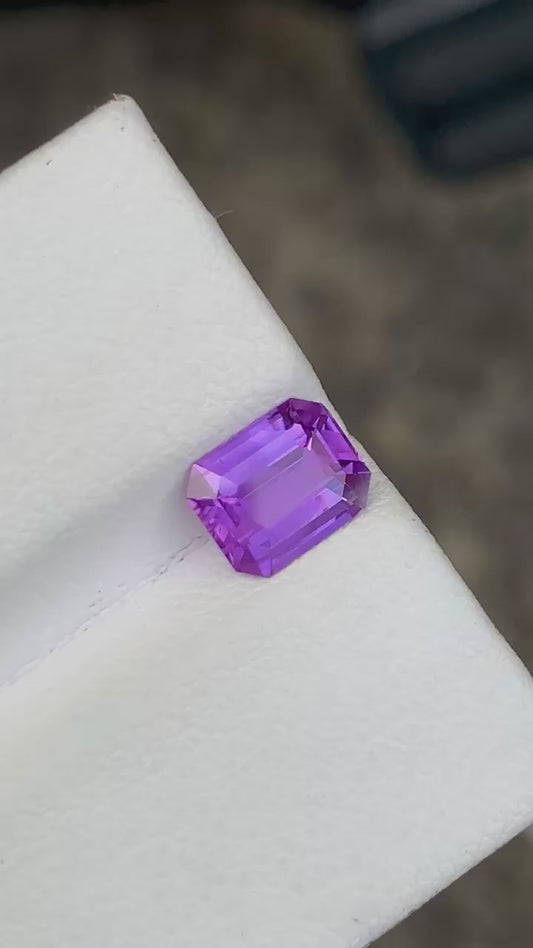Unheated purple sapphire.